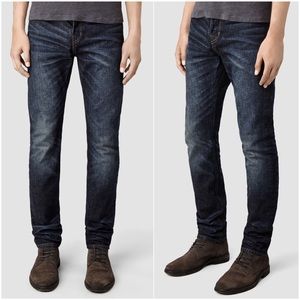ALLSAINTS Bacall Iggy Dark Wash Slim Leg Jeans 34